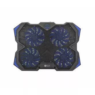 C-TECH chladiaca podložka pod NTB Zefyros (GCP-01B), casual gaming, 17, 3", modré podsvietenie, regulácia otáčok C-TECH chladiaca podložka pod NTB Zefyros (GCP-01B), casual gaming, 17, 3", modré podsvietenie, regulácia otáčok