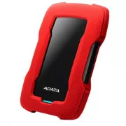 ADATA Externý HDD 1TB 2,5" USB 3.1 HD330, RED COLOR BOX, červený (gumový, nárazu odolný)