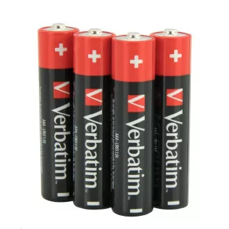 VERBATIM Alkalické batérie AAA, 4 Pack - Shrink, LR3