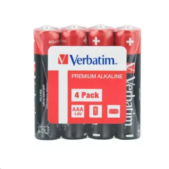VERBATIM Alkalické batérie AAA, 4 Pack - Shrink, LR3