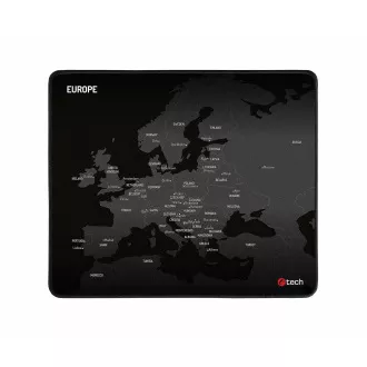 C-TECH herná podložka pod myš MP-01E (Europe), 320x270x4mm, obšité okraje