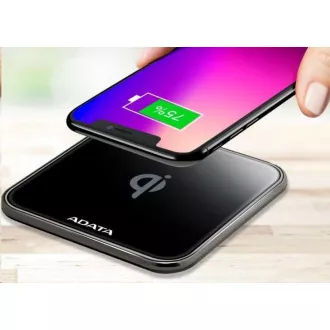 ADATA Charging pad CW0100, wireless, black/nabíjacia podložka, bezdrôtová, čierna ADATA Charging pad CW0100, wireless, black/nabíjacia podložka, bezdrôtová, čierna