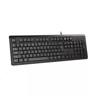 A4tech KR-92, klávesnica, CZ/US, USB, čierna