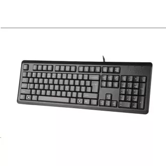A4tech KR-92, klávesnica, CZ/US, USB, čierna