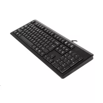 A4tech KR-92, klávesnica, CZ/US, USB, čierna
