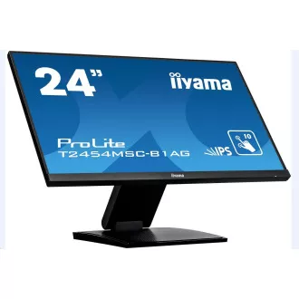 Iiyama dotykový monitor ProLite T2454MSC-B1AG, 60cm (23, 6''), CAP 10-touch, Full HD, black