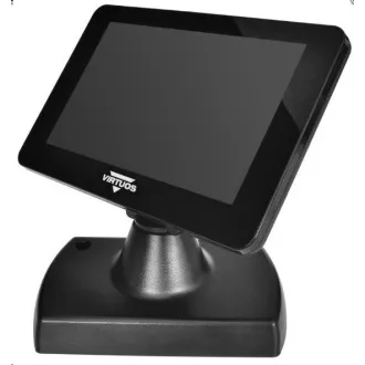 Virtuos 7" LCD farebný zákaznícky displej Virtuos SD700F, USB, čierny