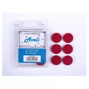 Set magnetov AVELI, červená farba