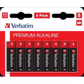 VERBATIM Alkalické batérie AA, 8 PACK, LR6