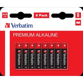VERBATIM Alkalické batérie AAA, 8 PACK, LR03