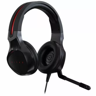 Acer NITRO GAMING HEADSET - 3, 5mm jack konektor, 50mm speakers, impedancia 21 Ohm, Microphone, (Retail pack)