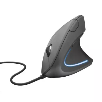 TRUST Myš Verto ergonomic mouse USB, black (čierna)
