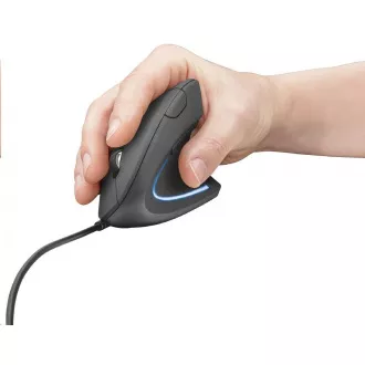 TRUST Myš Verto ergonomic mouse USB, black (čierna)