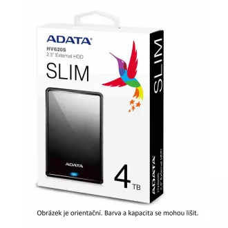 ADATA Externý HDD 1TB 2,5" USB 3.0 DashDrive HV620S, čierna