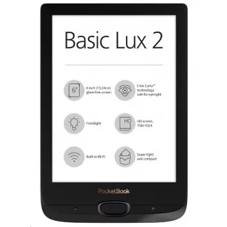 POCKETBOOK 616 Basic Lux 2, Obsidian Black POCKETBOOK 616 Basic Lux 2, Obsidian Black