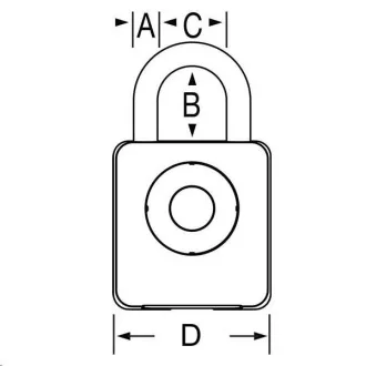 MasterLock 4400EURD Elektronický visiaci zámok