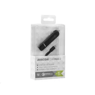 AVACOM CarMAX 2 nabíjačka do auta 2x Qualcomm Quick Charge 2.0, čierna farba (micro USB kábel) AVACOM CarMAX 2 nabíjačka do auta 2x Qualcomm Quick Charge 2.0, čierna farba (micro USB kábel)