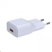 Solight USB nabíjací adaptér, fast charge: 1x USB Qualcomm, 5V2A/9V1.5A/12V1A, AC 230V, bielošedý