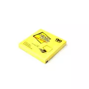 Bloček samolepiaci 75x75mm žltý neón 100 listov Auro