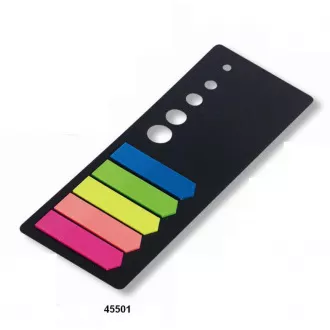 Záložky samolepiace PP šípka 12x44mm 5 neón farieb 5x20 listov Concorde Záložky samolepiace PP šípka 12x44mm 5 neón farieb 5x20 listov Concorde