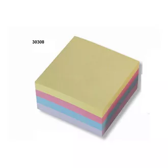 Bloček samolepiaci 76x76mm mix pastel farieb 4x100 listov