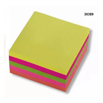 Bloček samolepiaci 76x76mm 5 neón farieb 5x80 listov Concorde
