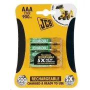 JCB RTU NiMH AAA/R03, 900mAh, prednabitá, blister 4 ks