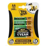 JCB RTU NiMH AA/R06, min.2400mAh, prednabitá, blister 4 ks