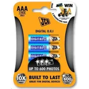 JCB OXI DIGITAL alkalická batéria LR03, blister 4 ks