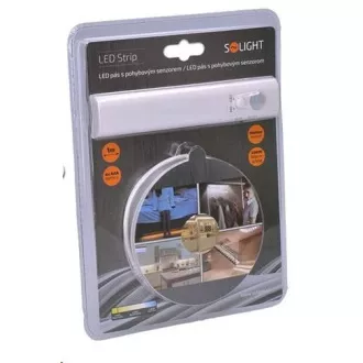 Solight LED svetelný pás s pohybovým senzorom, 1m, 4x AAA
