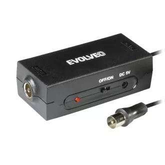 EVOLVEO Amp 1, anténny zosilňovač FM/DAB+/DVB-T2, filter LTE, 4G, 5G