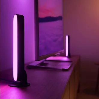 PHILIPS PLAY COL Hue White and color ambiance, dve lišty + adaptér, Čierna PHILIPS PLAY COL Hue White and color ambiance, dve lišty + adaptér, Čierna
