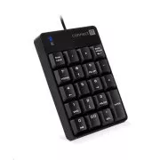 CONNECT IT NumCALC drôtová numerická klávesnica, ČIERNA