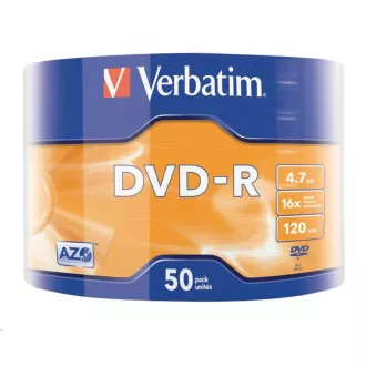 VERBATIM DVD-R (50-Pack) 16x WRAP 4.7GB MATT