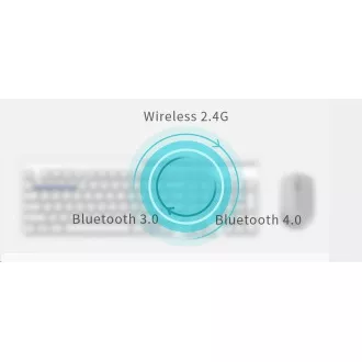 RAPOO myš 7200M Multi-mode bezdrôtová, biela