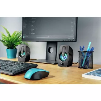TRUST Gemi RGB 2.0 Speaker Set - čierny