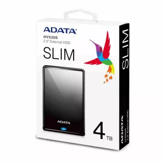 ADATA Externý HDD 4TB 2,5" USB 3.0 DashDrive HV620S, čierna