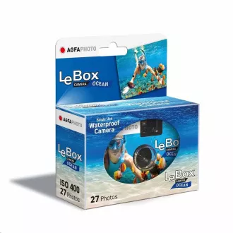 Agfaphoto LeBox Ocean 400/27 - jednorazový analógový fotoaparát Agfaphoto LeBox Ocean 400/27 - jednorazový analógový fotoaparát