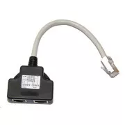 Adaptér (AD-4W) rozdvojka RJ45, 1x8p8c/2x8p4c, PC-PC, tienený