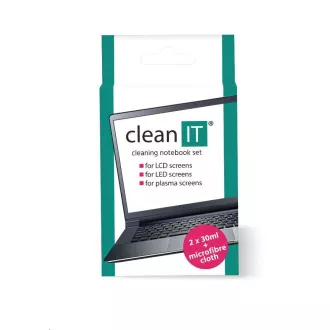 CLEAN IT čistiaci roztok na obrazovky s utierkou, 2x30ml CLEAN IT čistiaci roztok na obrazovky s utierkou, 2x30ml
