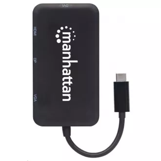 MANHATTAN Dokovacia stanica USB-C 4v1, 1xDP, 1xHDMI, 1xVGA, 1xDVI MANHATTAN Dokovacia stanica USB-C 4v1, 1xDP, 1xHDMI, 1xVGA, 1xDVI