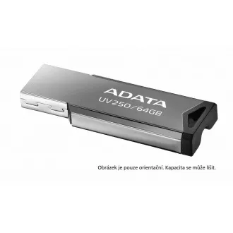 ADATA Flash Disk 32GB UV250, USB 2.0 Dash Drive, tmavo strieborná