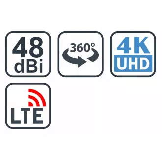 EVOLVEO Jade 1, aktívna vonkajšia anténa FM/DAB+/DVB-T2, filter LTE, 4G, 5G