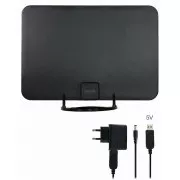 EVOLVEO Xany 2A, 230/5V, aktívna izbová anténa FM/DAB+/DVB-T2, filter LTE, 4G, 5G