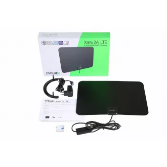 EVOLVEO Xany 2A, 230/5V, aktívna izbová anténa FM/DAB+/DVB-T2, filter LTE, 4G, 5G