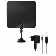 EVOLVEO Xany 2C LTE 230/5V, aktívna izbová anténa FM/DAB+/DVB-T/T2, filter LTE