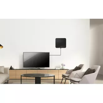 EVOLVEO Xany 2C LTE 230/5V, aktívna izbová anténa FM/DAB+/DVB-T/T2, filter LTE