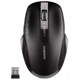 CHERRY myš MW 2310 2.0, USB, bezdrôtová, mini USB receiver, čierna