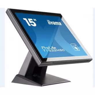 Iiyama ProLite T1532MSC-B5AG, 38.1 cm (15''), Projected Capacitive, 10 TP, black