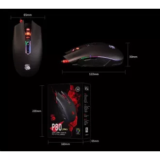 A4tech herná myš Bloody P80 PRO, RGB, 12000CPI, USB, CORE 3
